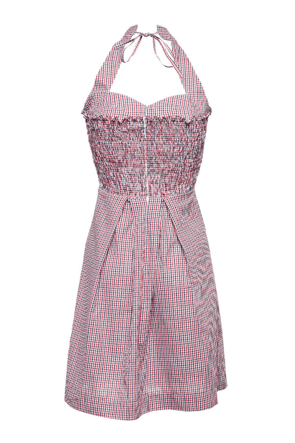 kayleight navy/red check