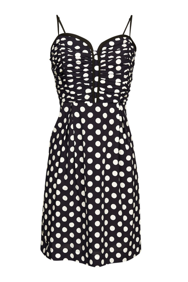 rimini navy/white dots
