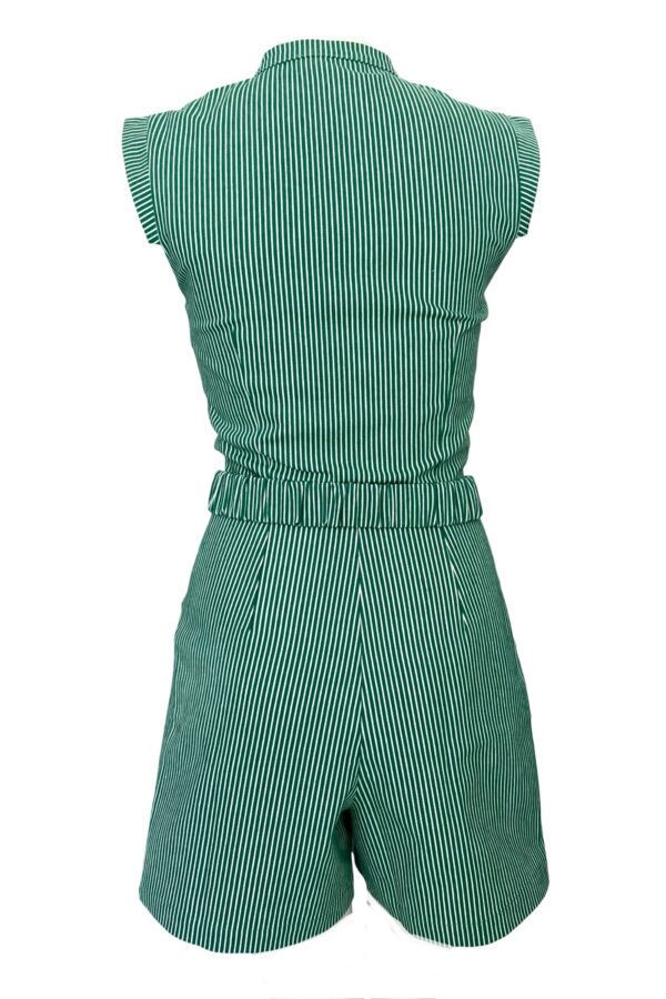 Kontiki Playsuit Green Stripe
